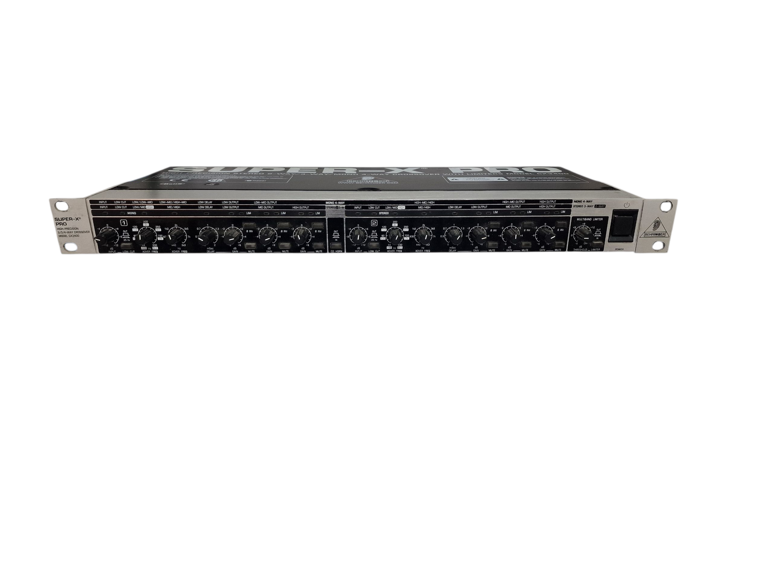 Pre-owned Behringer Super-x Pro CX3400 4 Way Crossover - Own4Less